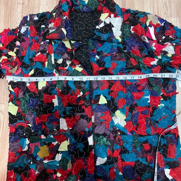 NWT Parsley & Sage Reversible Patchwork Jacket XL – Colorful Open Front - Picture 12 of 13